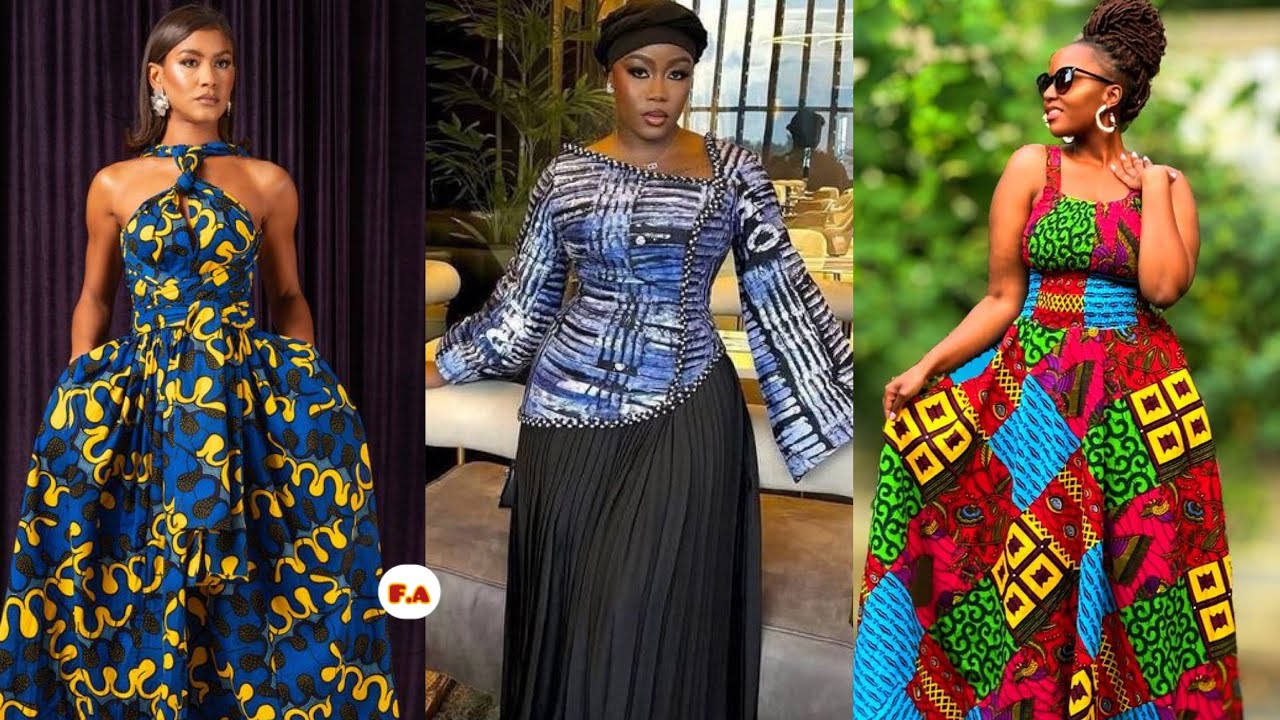 Les plus belles robes wax 2025 pour dames #AfricanStyle#ankara #tendance 