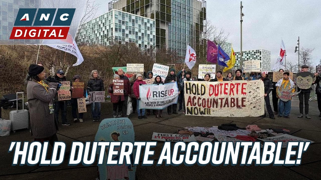 ‘Hold Duterte accountable’: Groups protest at The Hague ahead of ICC hearing | ANC