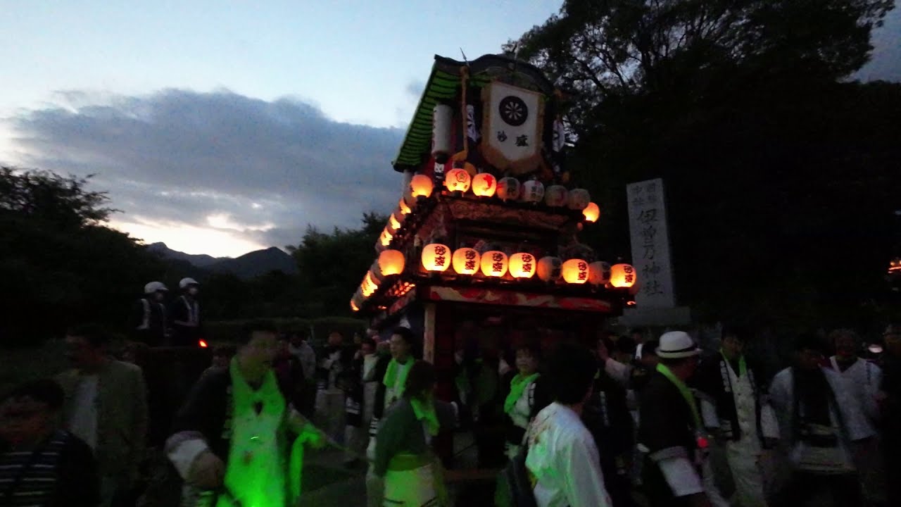令和5年（2023年）見せ場でない西条祭り①　砂盛町だんじり運行の１日（10月15日）