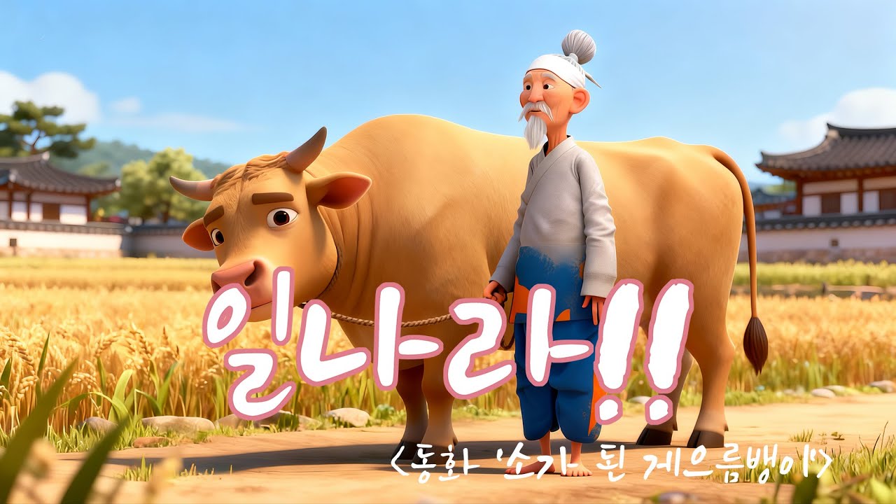 [ai M/V] 🎶일나라! - 소가 된 게으름뱅이🪷   #ai #소가된게으름뱅이 #동화 #edm