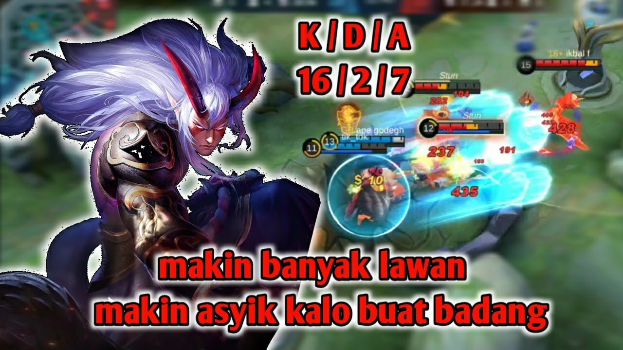 16 kill - gameplay offlane || Build BADANG tersakit ‼️
