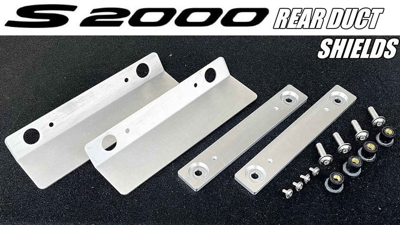 S2000 Rear Brake Duct Protectors - Removable Block Off Plates