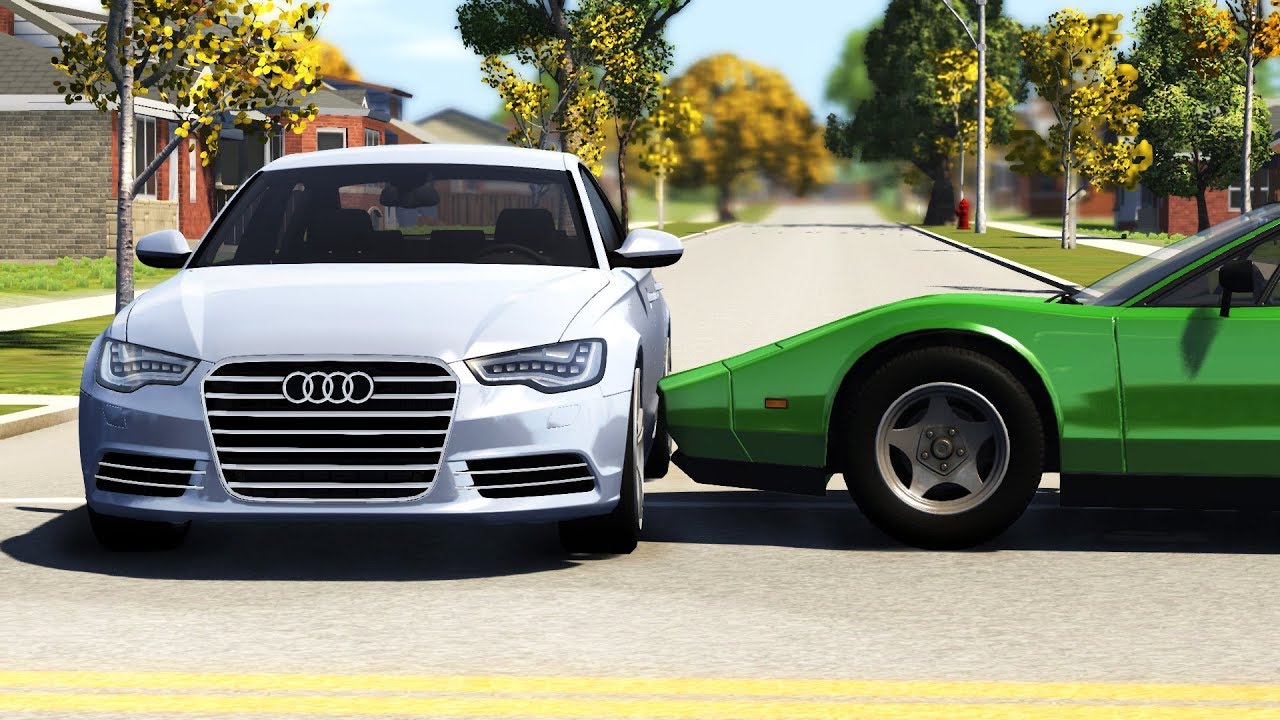 Crossroad Car Crashes Compilation #17 - BeamNG Drive