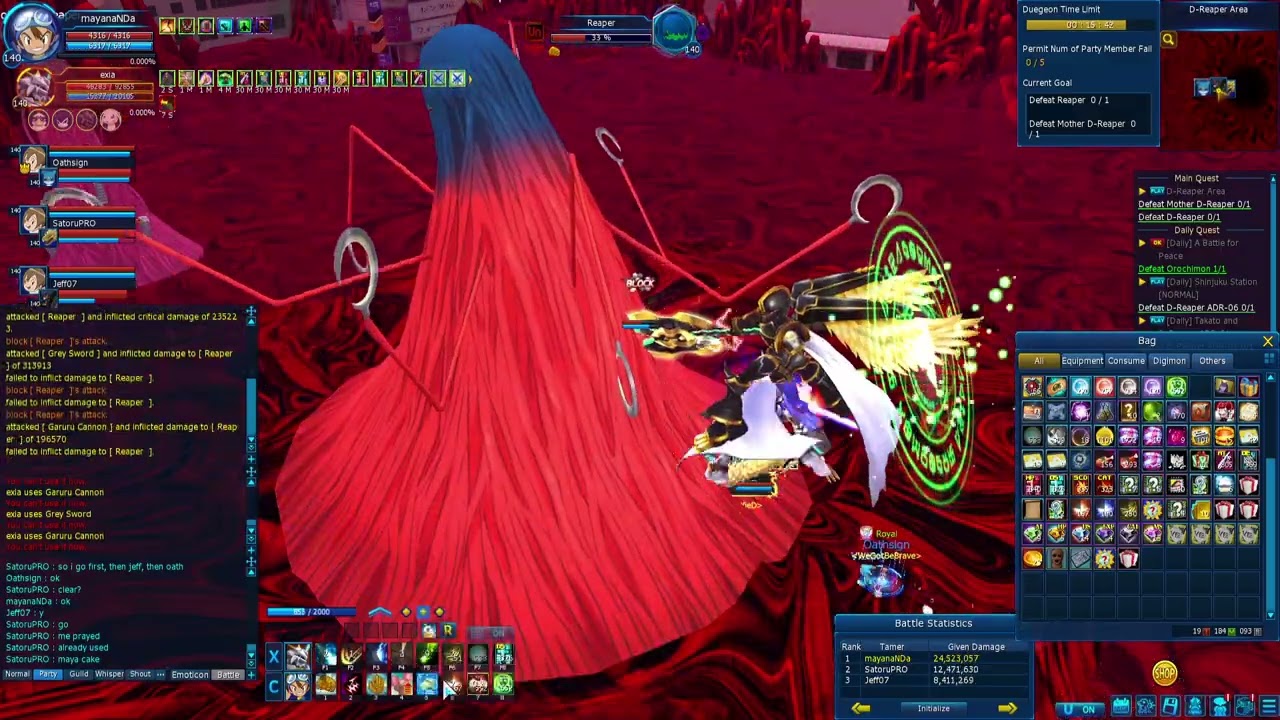 Tutorial Mother D Reaper Dungeon Digimon Master Online