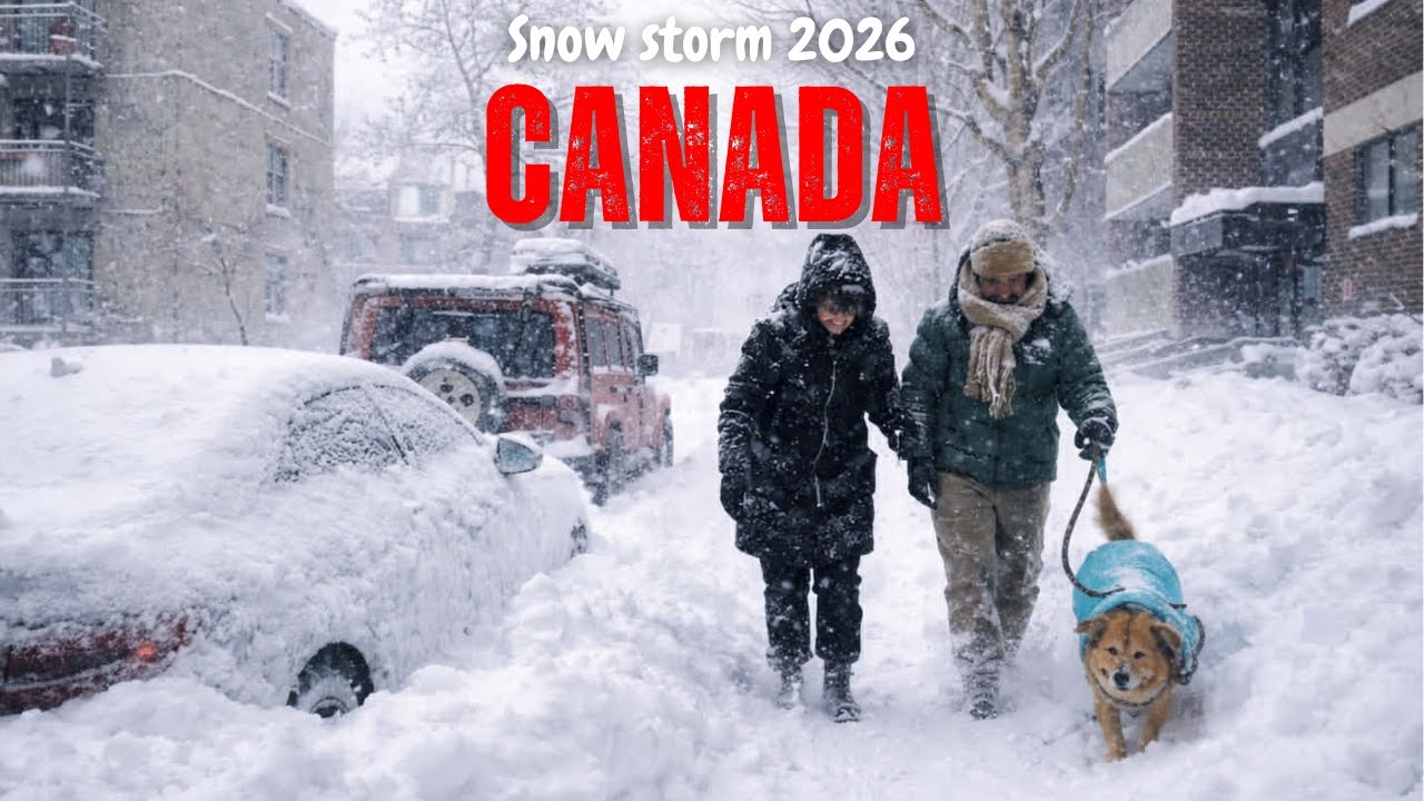 Canada Snow Storm January 2026 | Montreal Buried Under Heavy Snow ❄️🇨🇦
