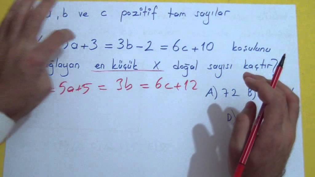 EBOB EKOK SORU ÇÖZÜMÜ - Şenol Hoca