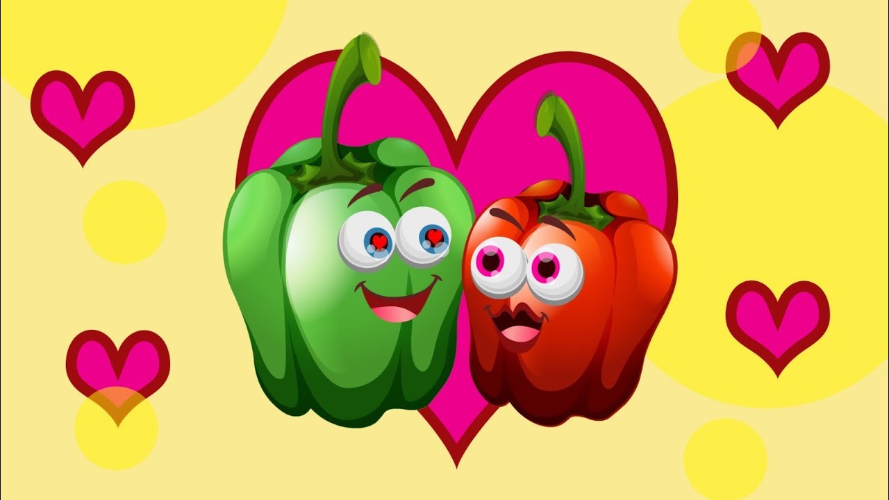 Capsicum - Vegetable - cartoon - funny cartoon - animation - viral - Love Story