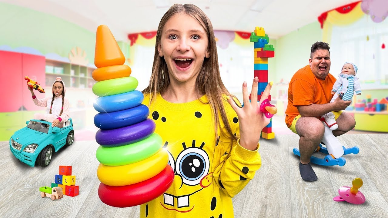 Wyzwanie 24 godziny w przedszkolu 🧸 Przygody Miss Nicole i jej przyjaci&oacute;ł!