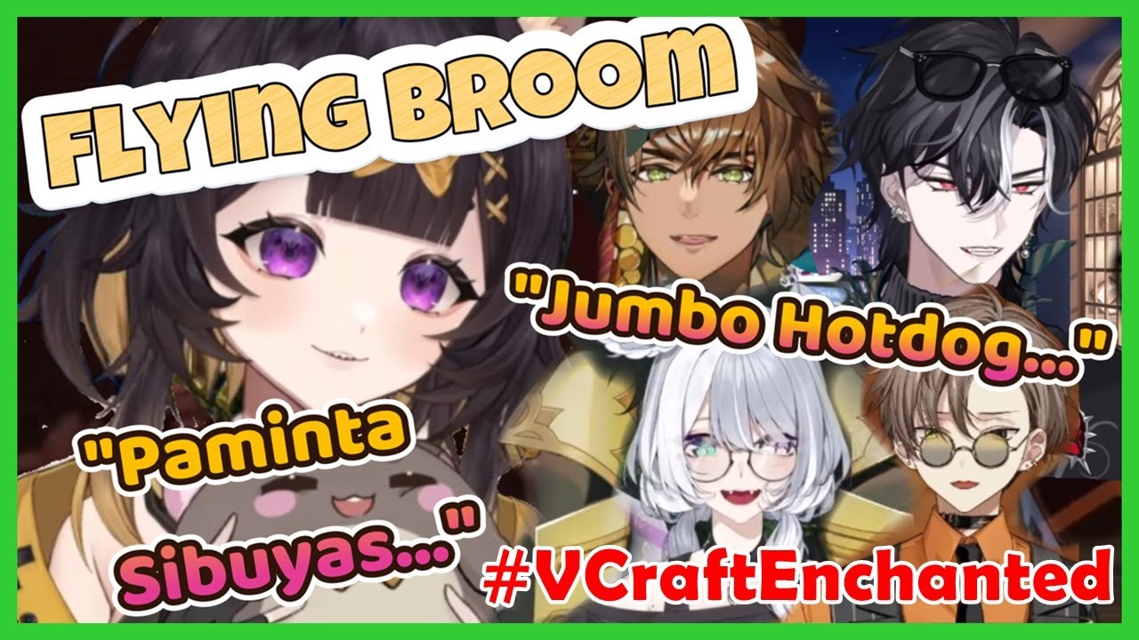 [#VCraftEnchanted] Flying Broom Making Ritual by Darkness (Nemusagi) ft. Gale, L, Albus and Aulira