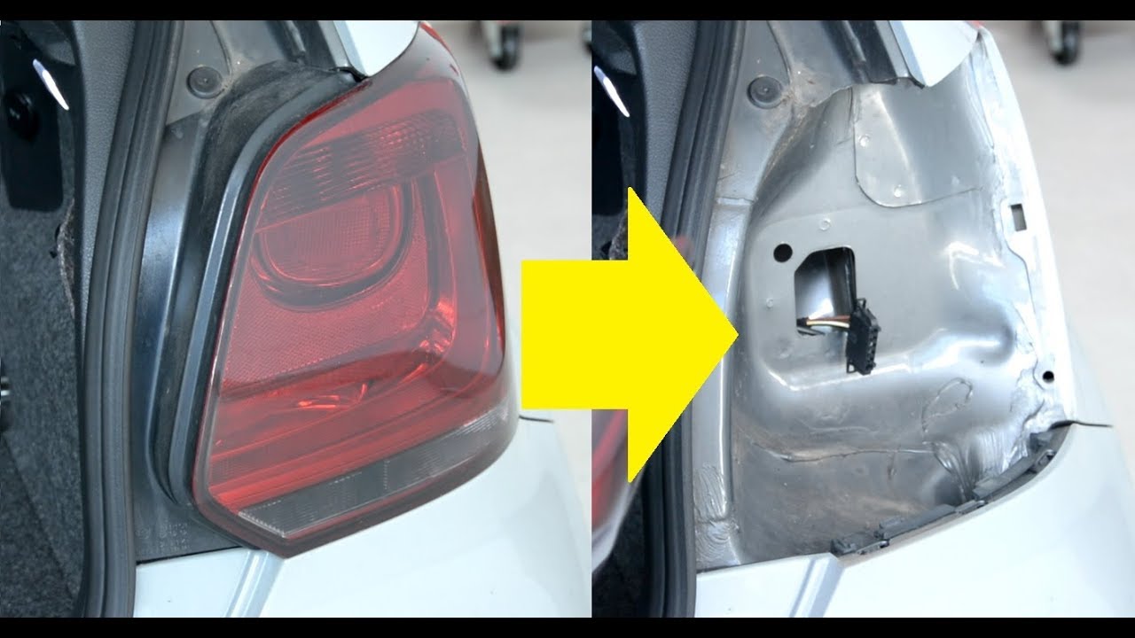 How to change the rear bulb on a VW Polo 6r