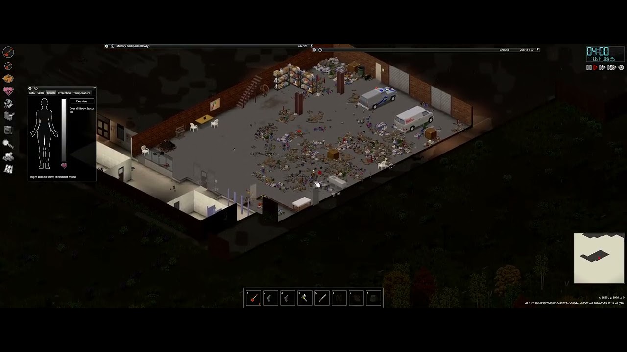 Project Zomboid 9th Attempt Pt. 324 (No Commentary, short, Sandbox, UNSTABLE Build 42!)