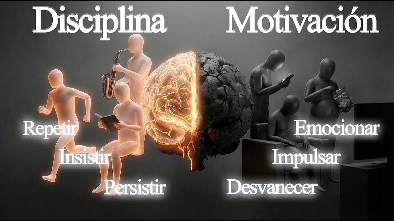 La motivación fluye hoy; la disciplina hace que fluya siempre / William James.