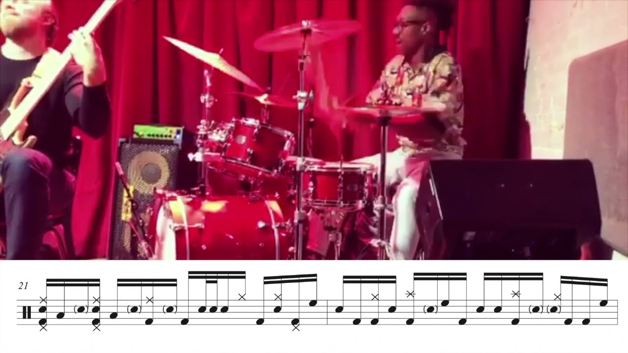 Mike Mitchell Red Kit Drum Solo FULL TRANSCRIPTION