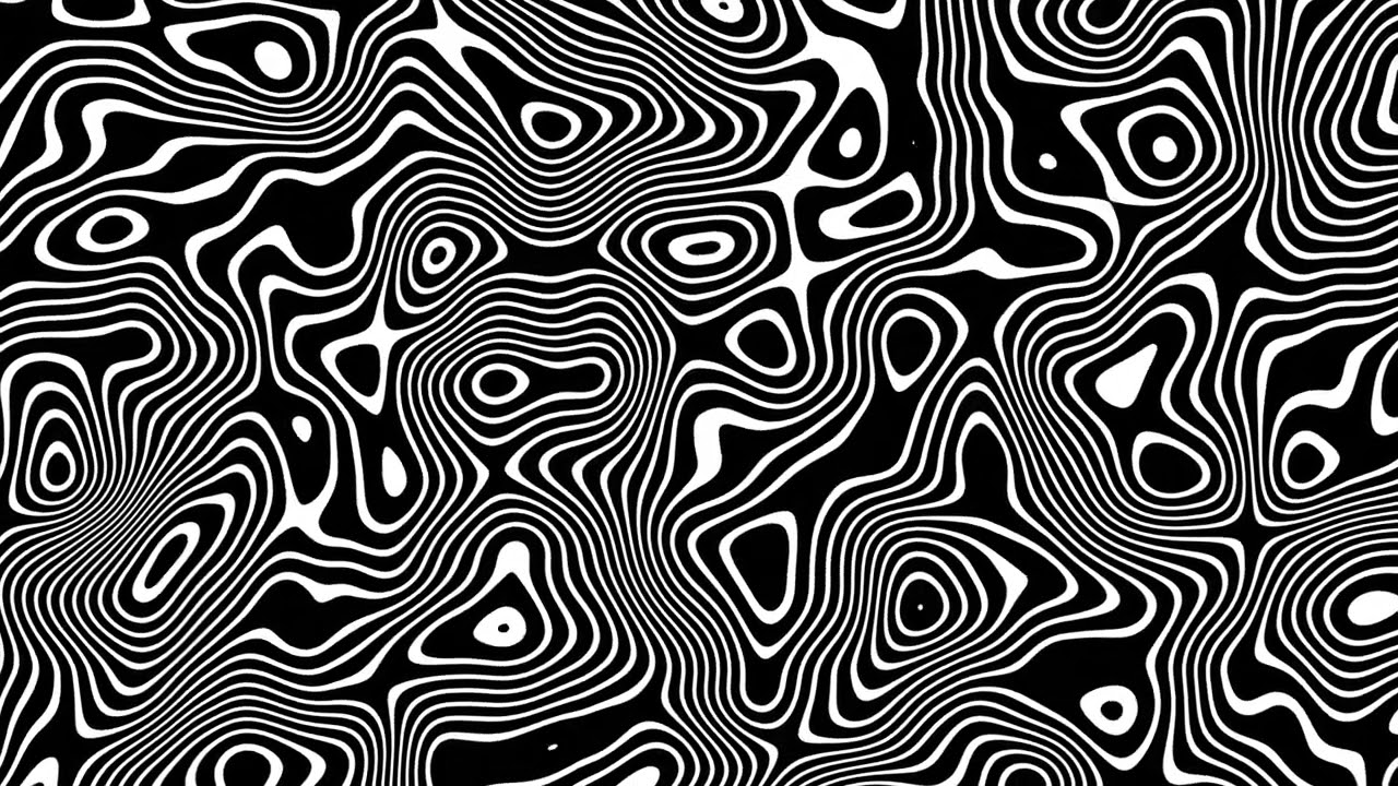 1 Hour of Abstract Wave Height Map Loop | QuietQuests