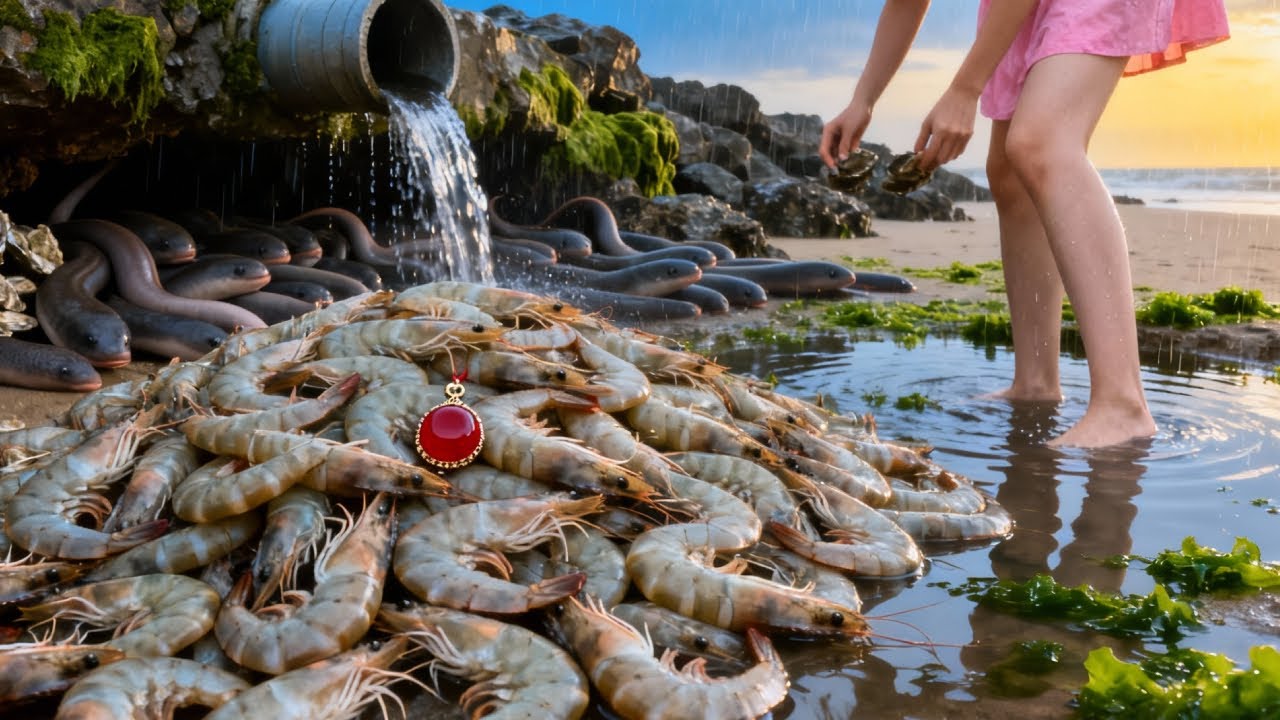 Xiao Zhang Stumbled Upon A Large Shrimp Nest And Discovered A Red Jade Pendant.