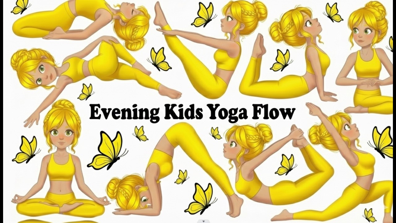 Evening Kids Yoga Flow | Yoga for Children | Yoga for Health | Relaxing Yoga