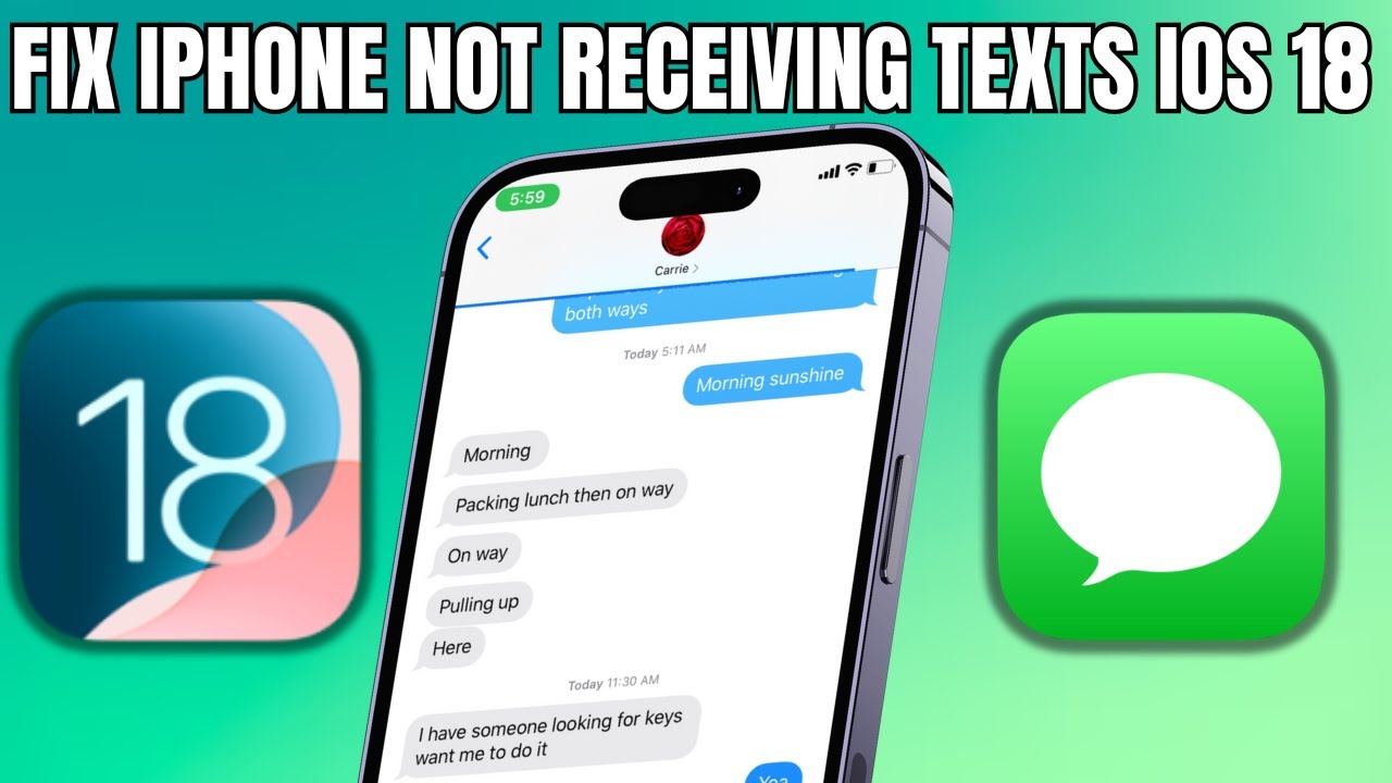 How To Fix iPhone Not Receiving Text Messages in iOS 18