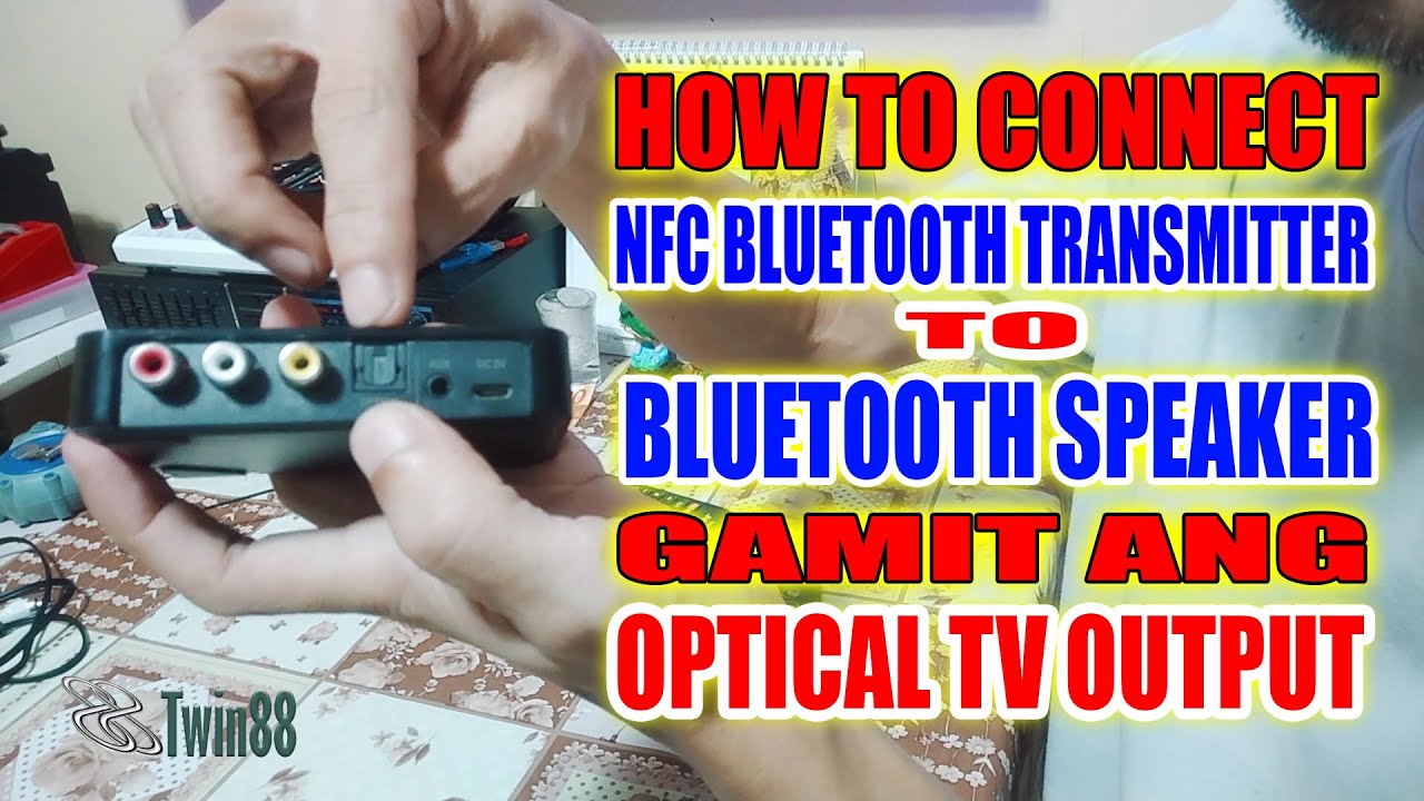 How to connect NFC Bluetooth Transmitter to Bluetooth Speaker | NFC M6