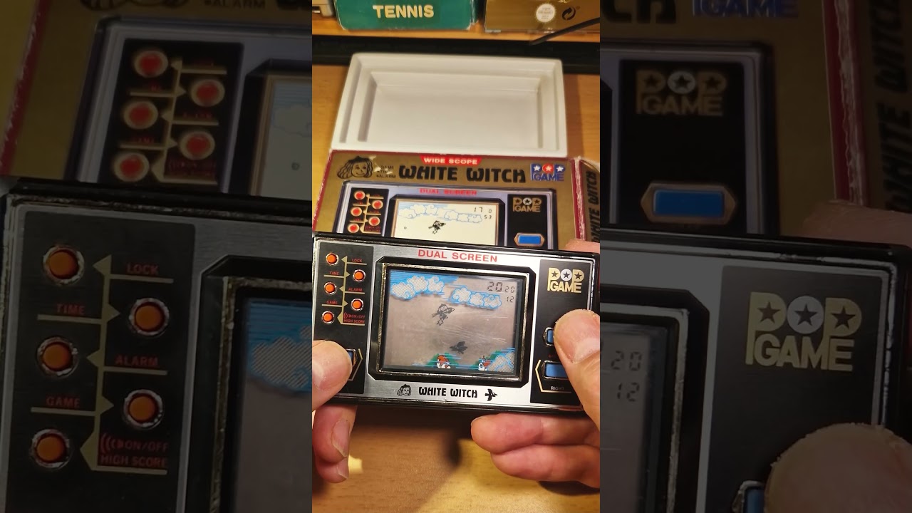 POP GAME WHITE WITCH  LCD Game Handheld MORIOKA #shorts #retrogaming #gaming