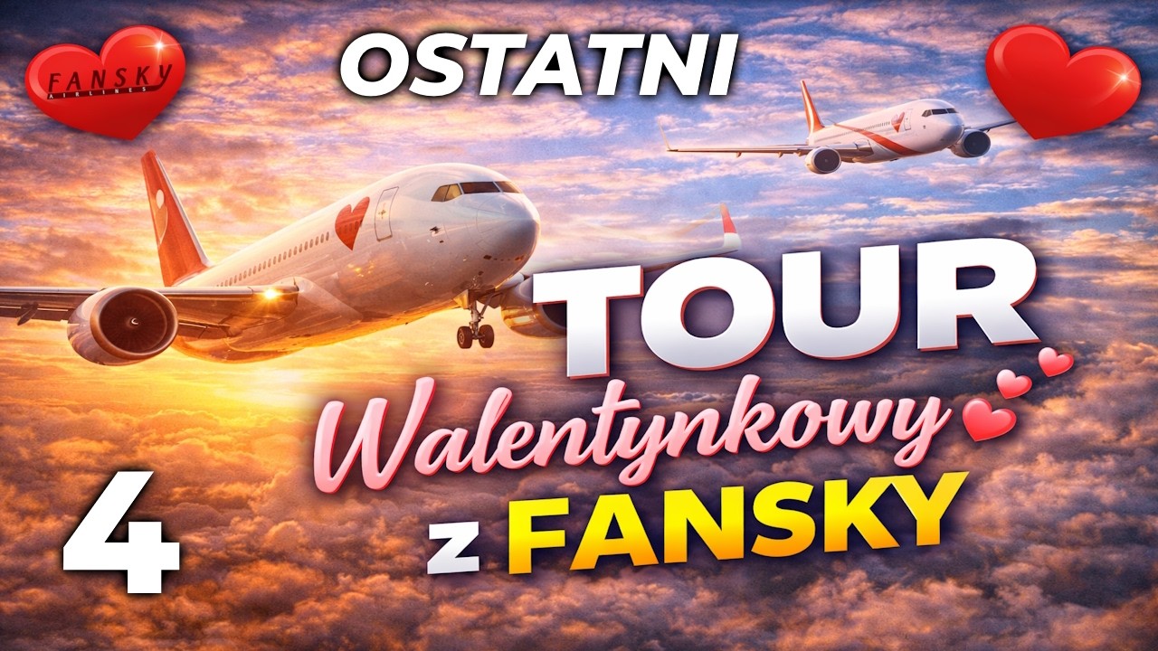 LATAJĄCE NIESZCZĘSCIE❗AIRBUS A320 Fenix TOUR WALENTYNKOWY I 4 I MSFS2024 z FanSKY