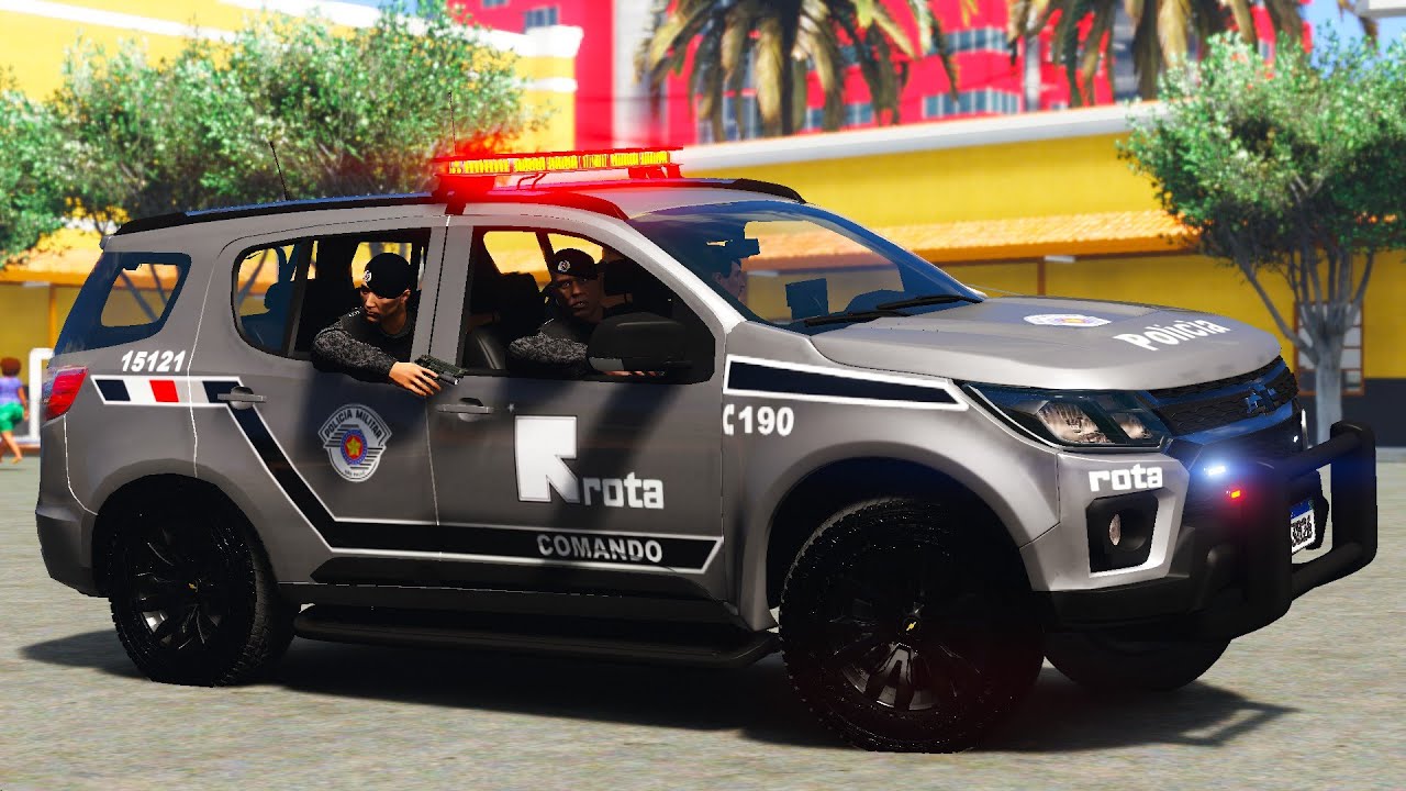 ROUBO A BANCO + TROCA DE TIROS | ROTA COMANDO | GTA 5 POLICIAL