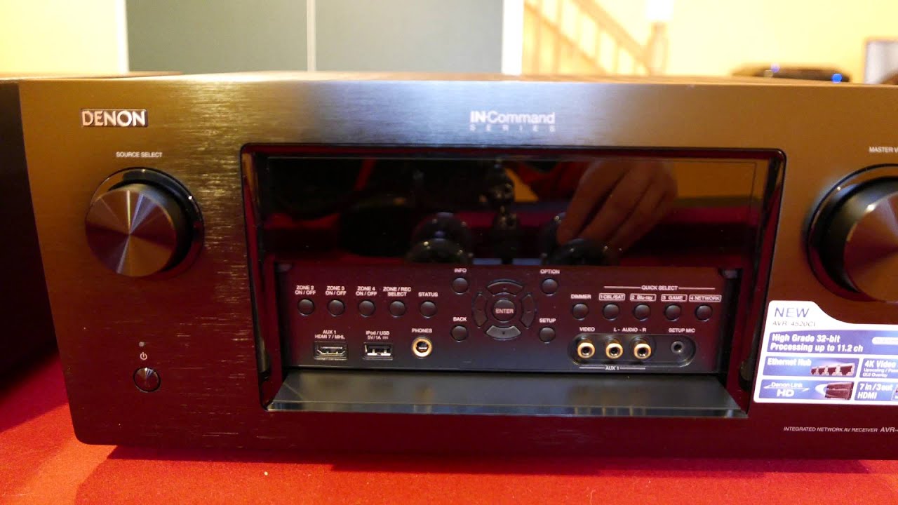 avr-4810 next to avr-4520 from denon front panel