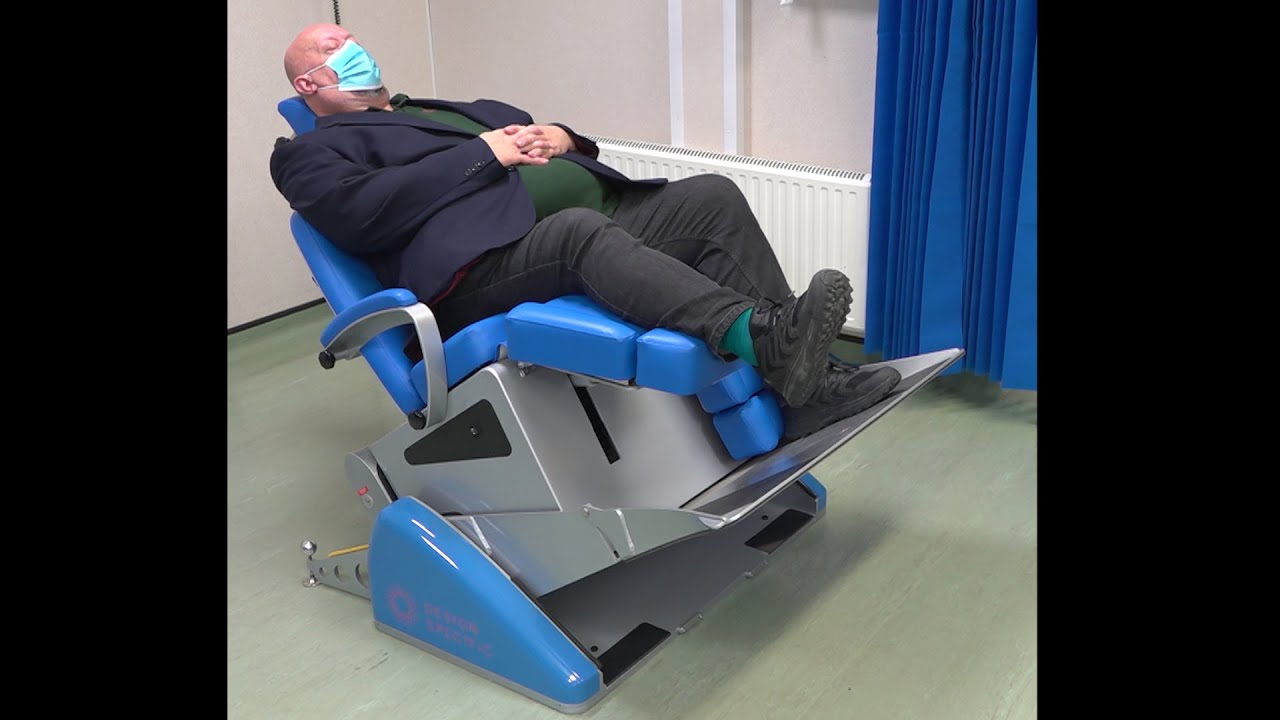 Compact Wheelchair Recliner with Bariatric Podiatry Bench