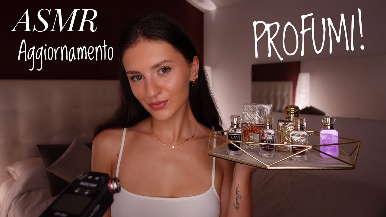 ASMR AGGIORNAMENTO PROFUMI 🩷 Kayali, Lattafa, Burberry | Close Up Whispering 😴