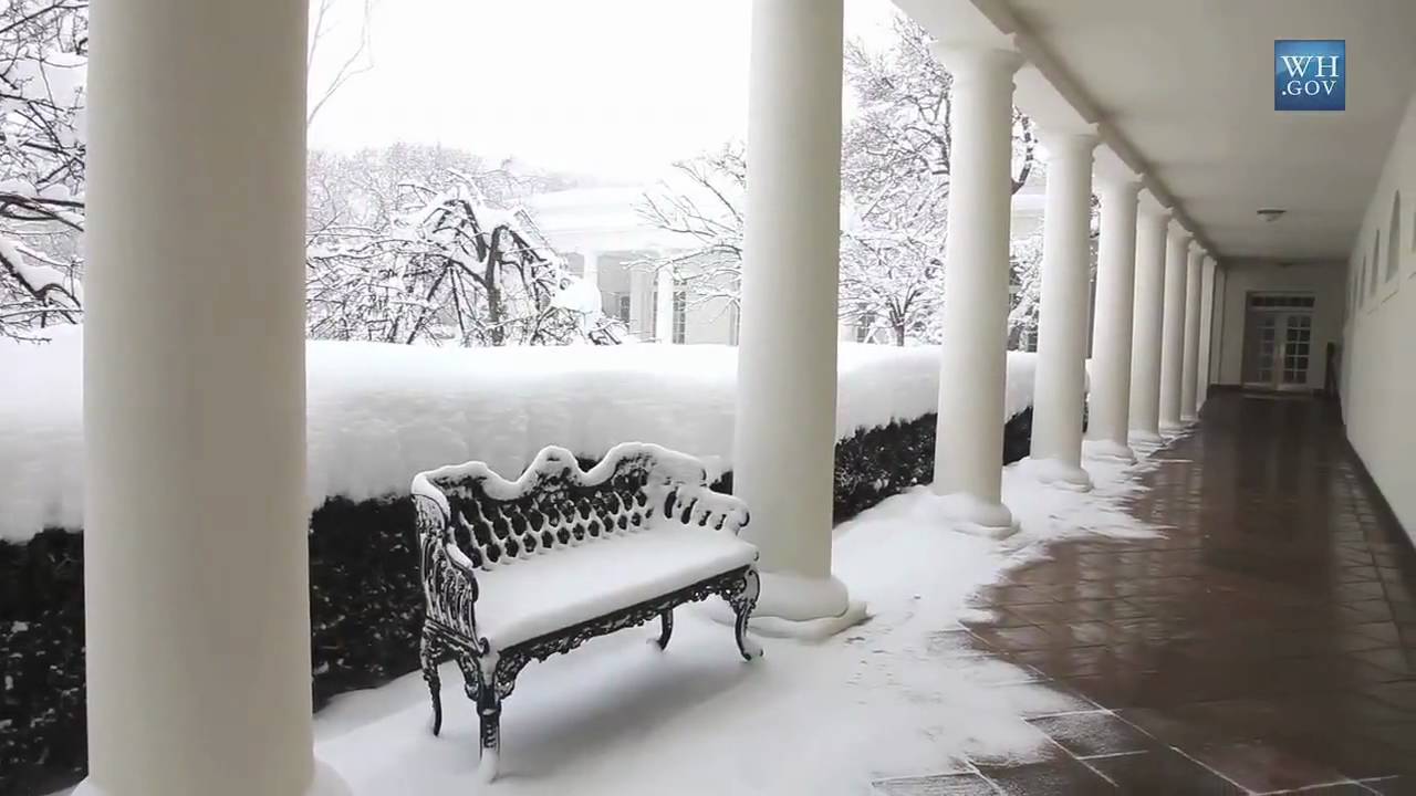 Raw Footage: Snowmageddon at the White House
