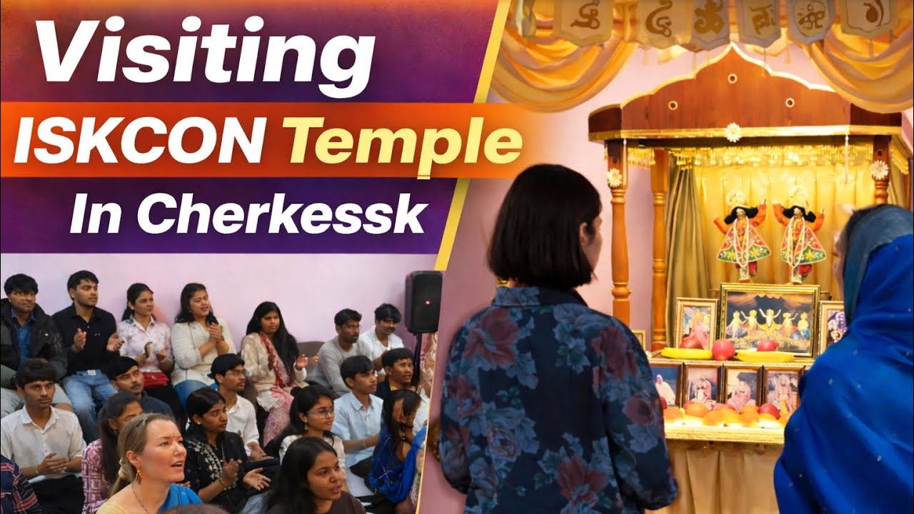 Iskcon Temple Visit In #Cherkessk #northcaucasianstateacademy #russiambbs 
