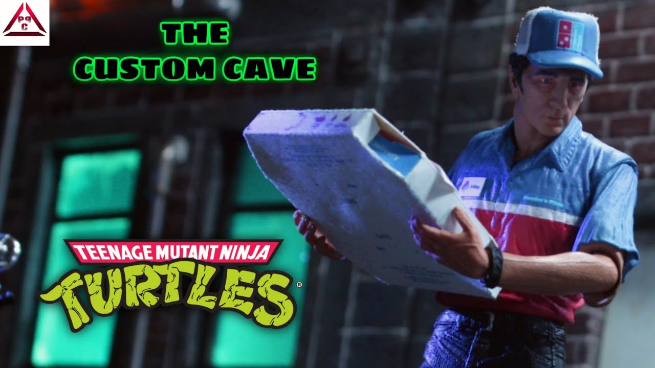 The Custom Cave: TMNT 1990 Domino's Pizza Guy Action Figure