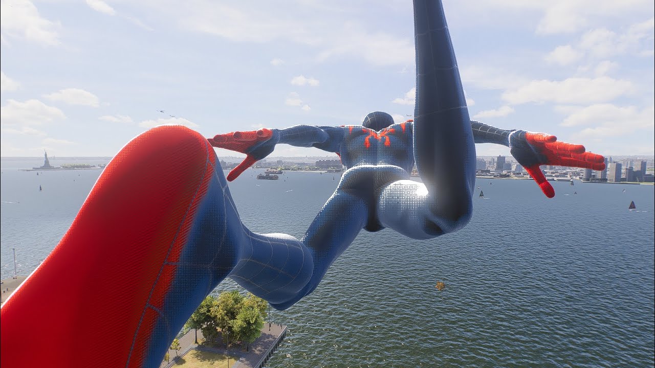 ITSV Suit Spider-Verse Style Free Roam Swing - Marvel's Spider-Man 2 