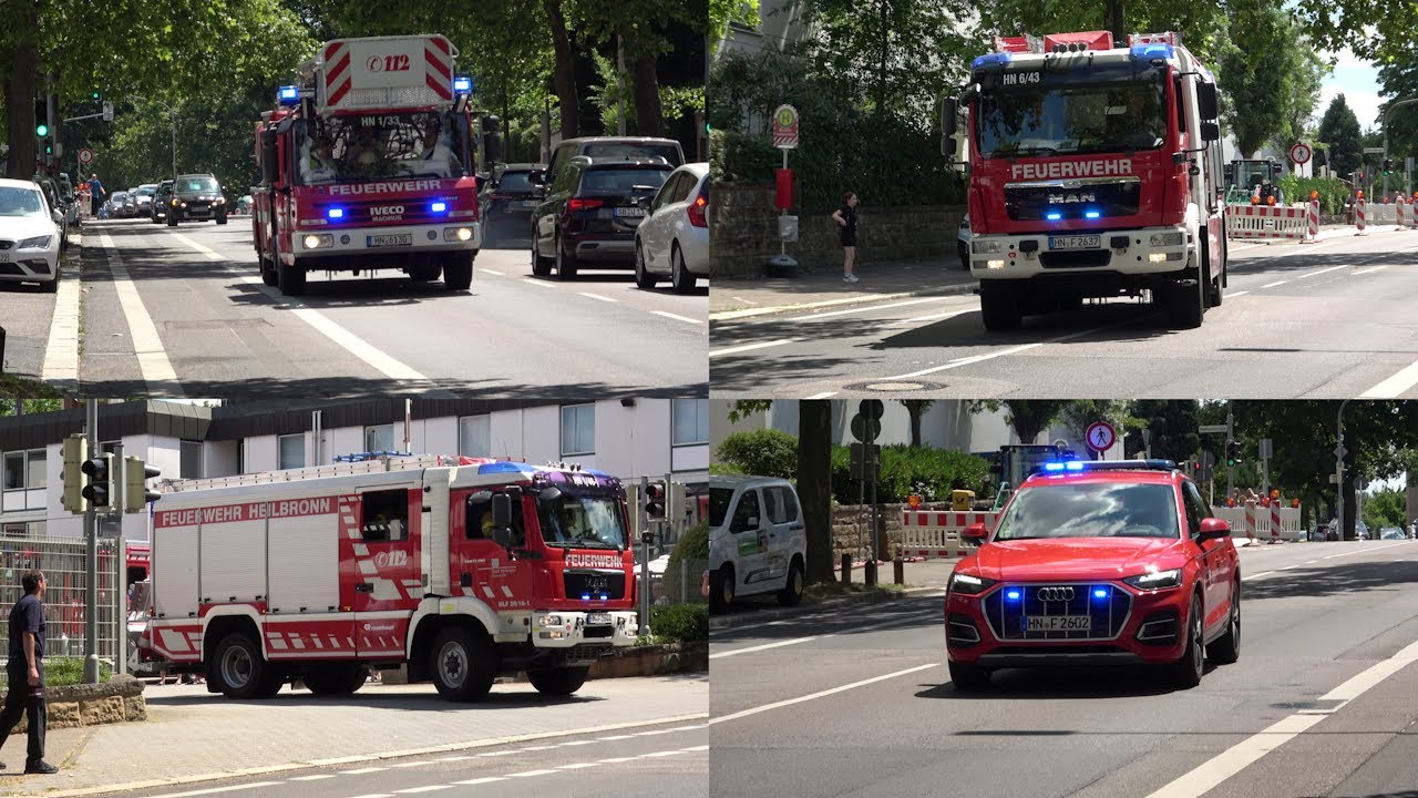 [‼️Balkonbrand während TdoT‼️] EINSATZ für die BERUFS-& FREIWILLIGE FEUERWEHR HEILRBONN | #heilbronn