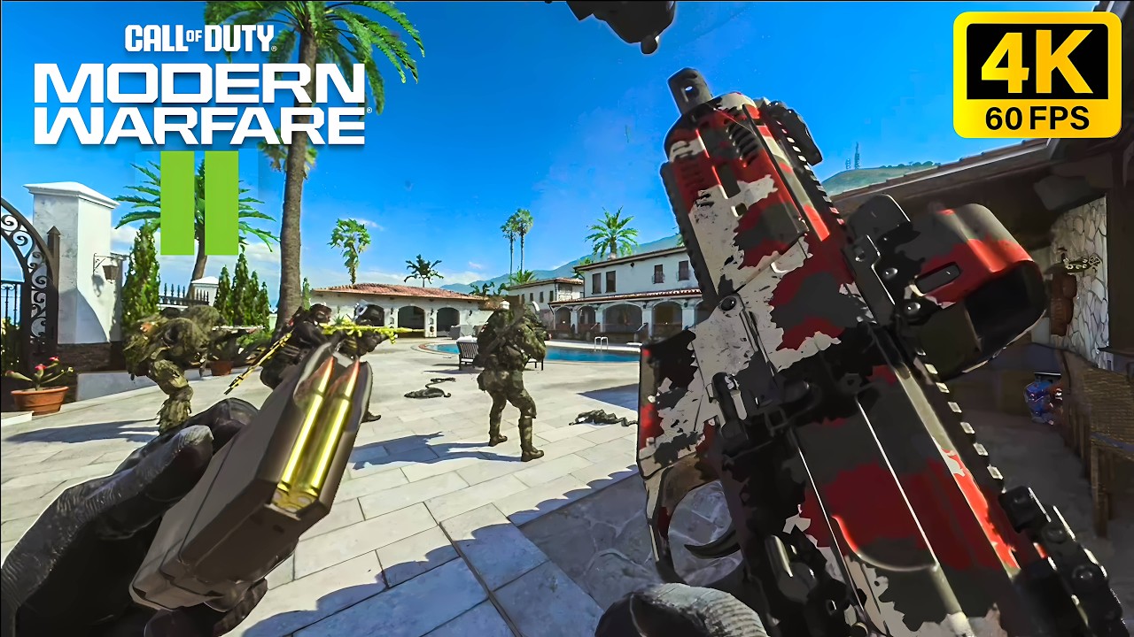 M13B Shreds in MW2 Multiplayer Gameplay | TDM No Commentary [4K]