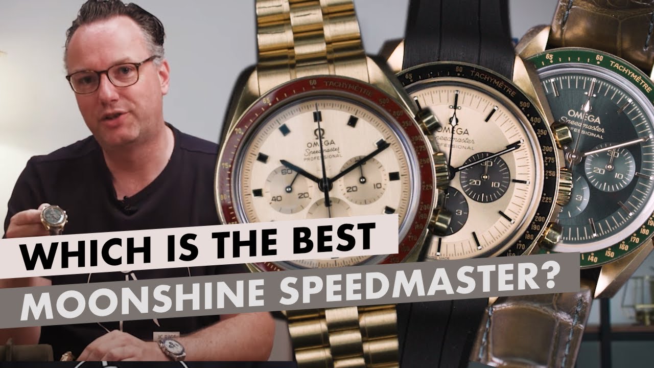 Новые часы Omega Speedmaster Professional Moonshine Gold