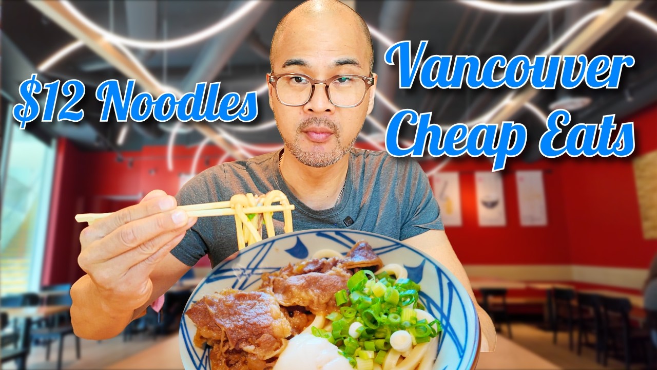 Vancouver Cheap Eats Noodles You NEED to Try for only $12 Marugame Udon