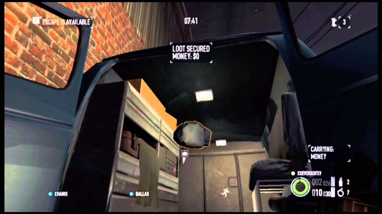 Payday 2 - Bag Duplication Trick -Xbox 360