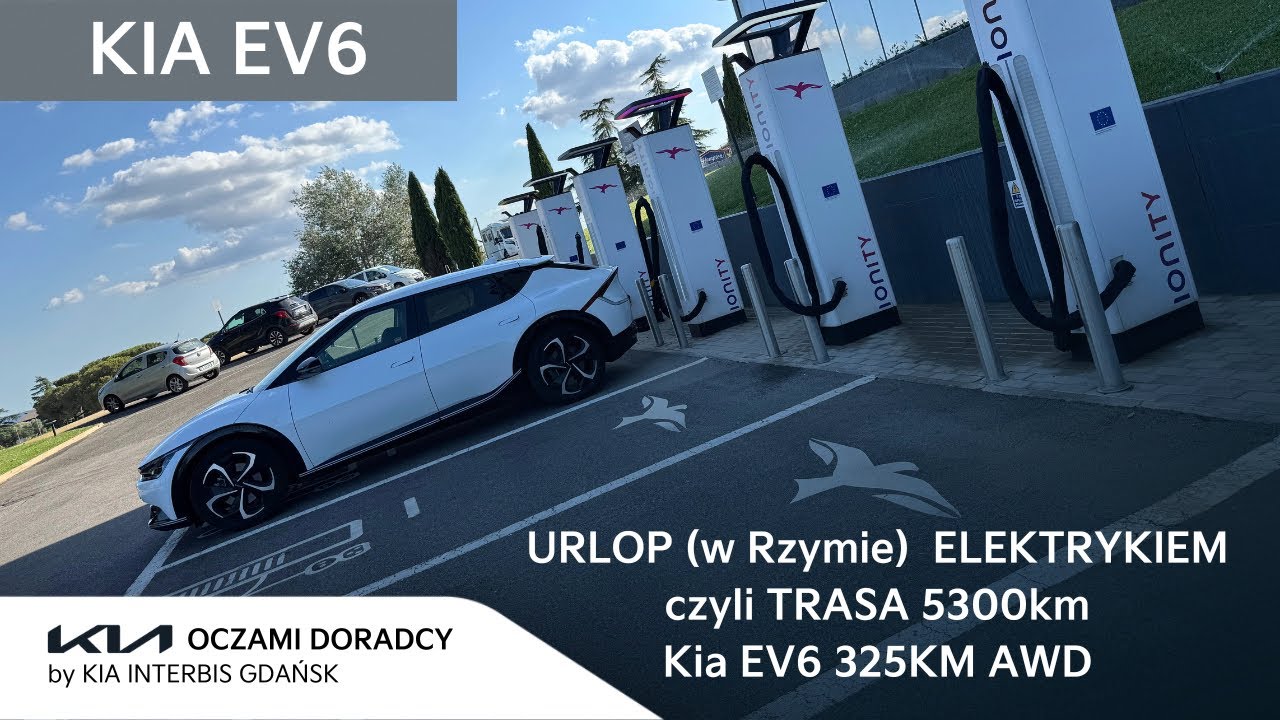 URLOP (w Rzymie) ELEKTRYKIEM czyli TRASA 5300 km Kia EV6 [325KM AWD] 4K