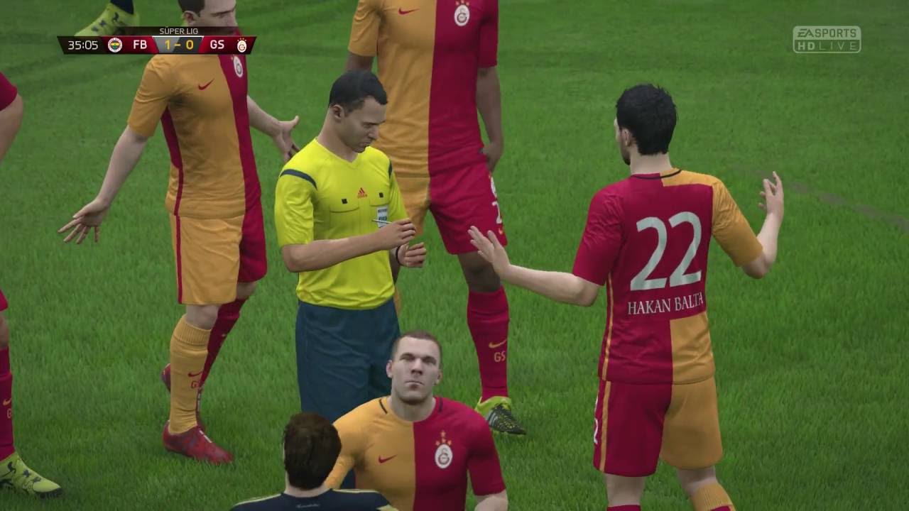 Fenerbahçe vs Galatasaray | Derbi | FULL HD | (PS4 Xbox One) FIFA 16 | Full Gameplay