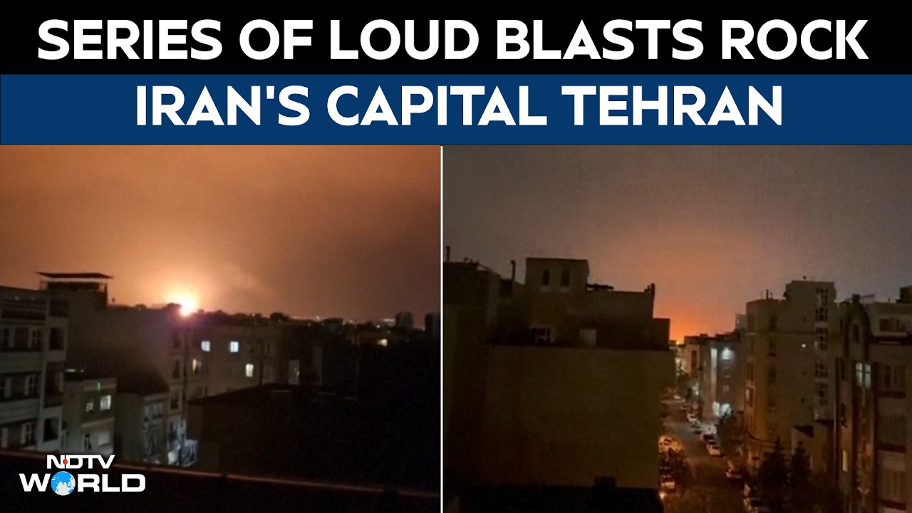 Iran Israel War | Flash In The Sky, Then A Boom: Dramatic Explosion Caught On Camera In Tehran
