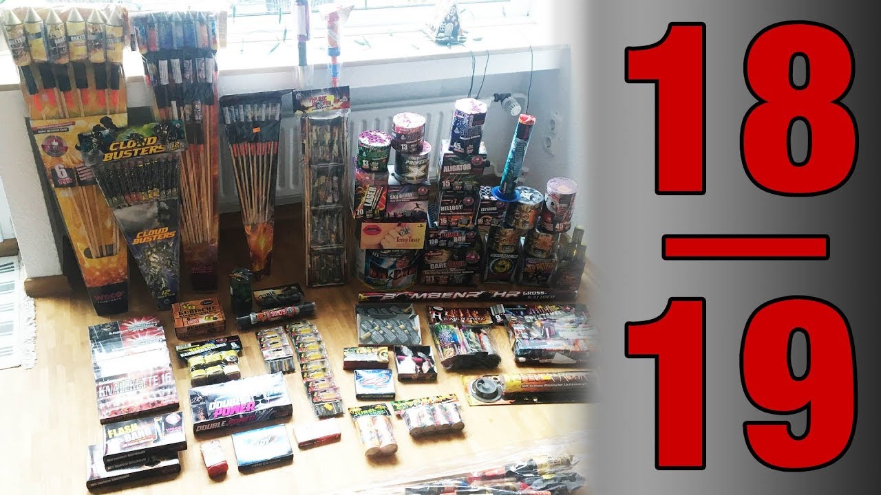 Mein Feuerwerk-Einkauf 2018/2019  /  ca. 150€