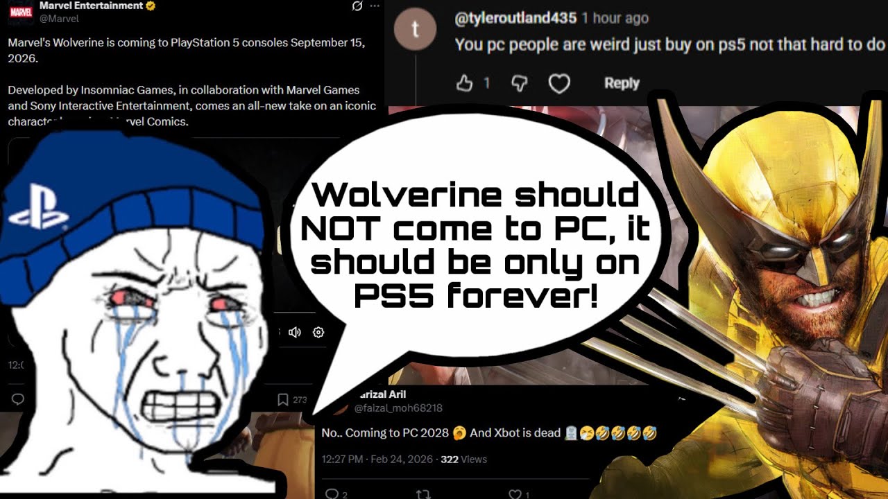 PS5 Fanboys Use Wolverine's Release Date To Console War