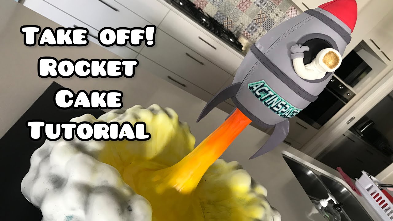 Take Off!! Rocket Cake Tutorial (easy Structural support for tall cakes)