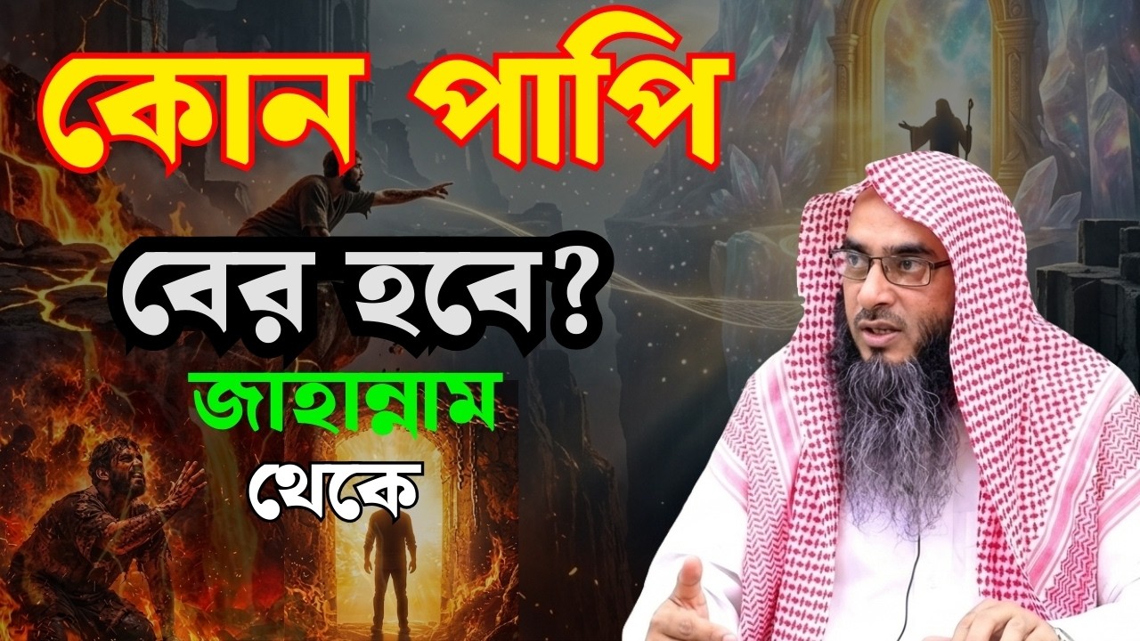 কোন পাপি একদিন জাহান্নাম থেকে বের হবে  | শাইখ মতিউর রহমান মাদানী ( হাফিজাহুল্লাহ)