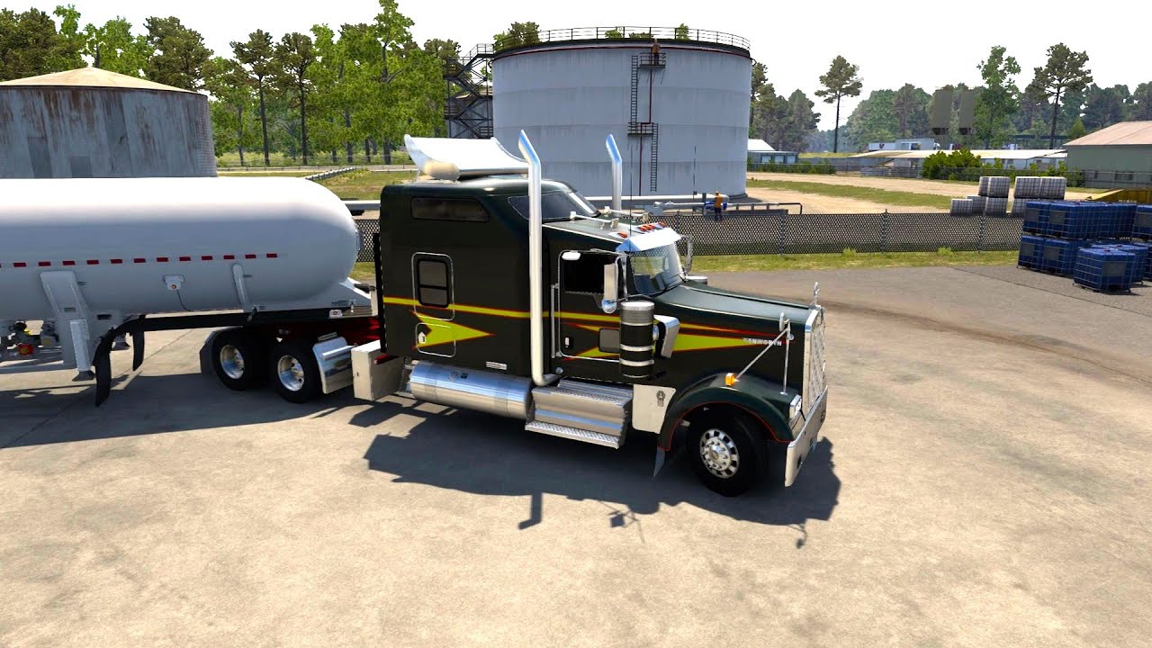800HP Kenworth W900 Pulls Ethane Texas Bound | ZM Cummins N14 POWER. ATS