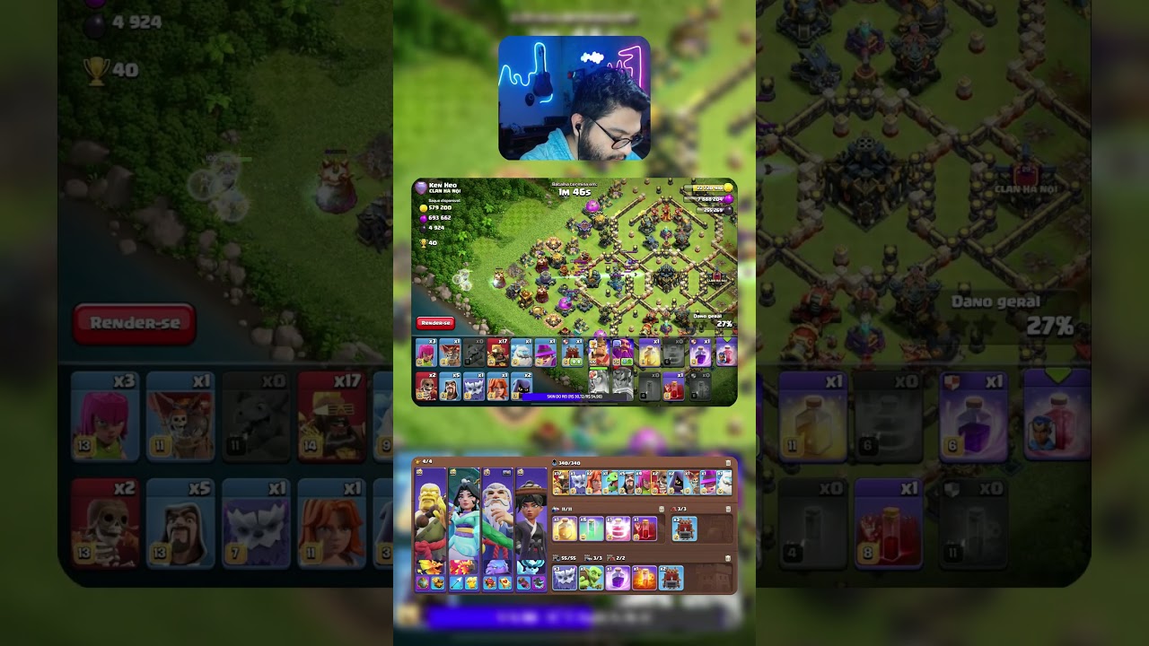 SOBRA muita tropa com esse ataque! CV17 SUPER HOG