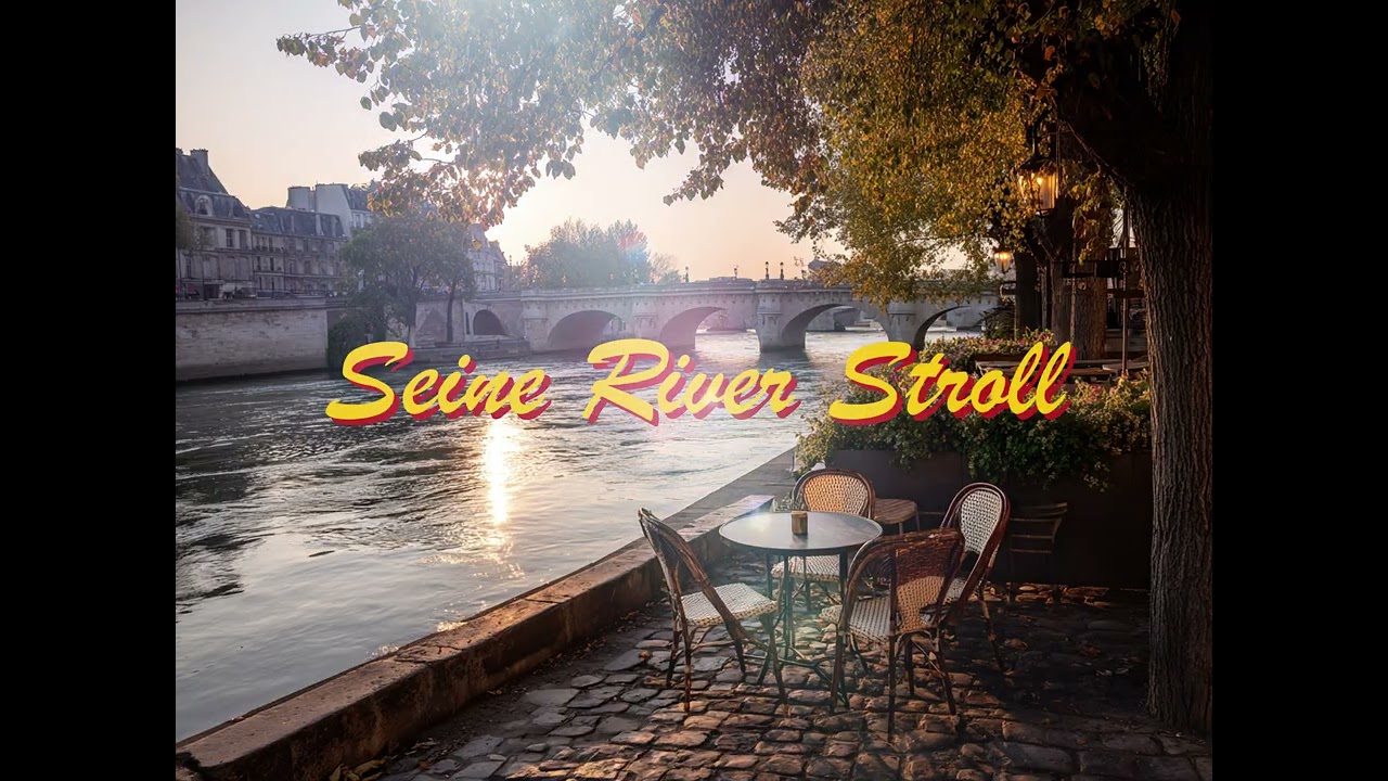 [Кафе/Джаз BGM] Прогулка по Сене / Seine River Stroll