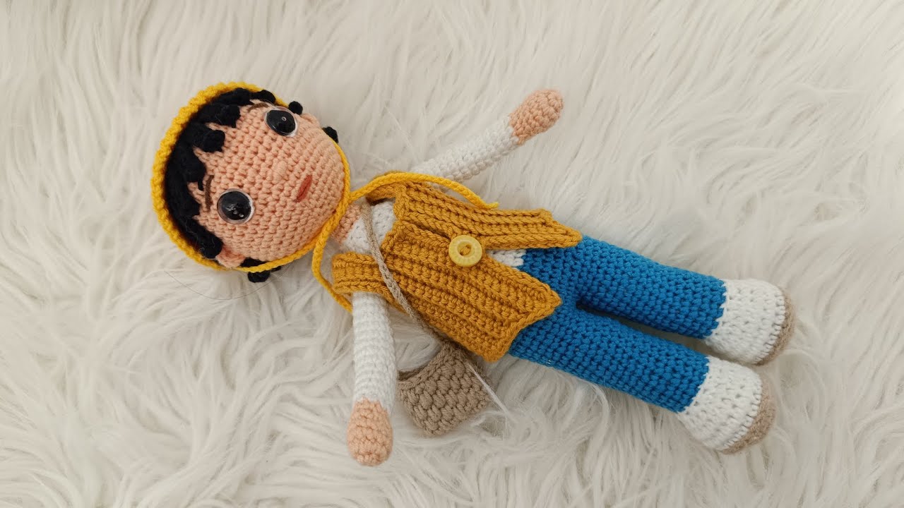 Amigurumi HANA BEBEK part4 YELEK ÇANTA va ŞAPKA yapılışı