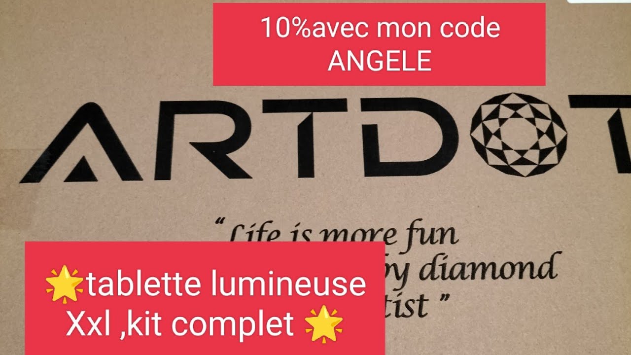☀️Ouah tablette lumineuse de dingue ,kit complet vous allez être bluffé ☀️#artdot