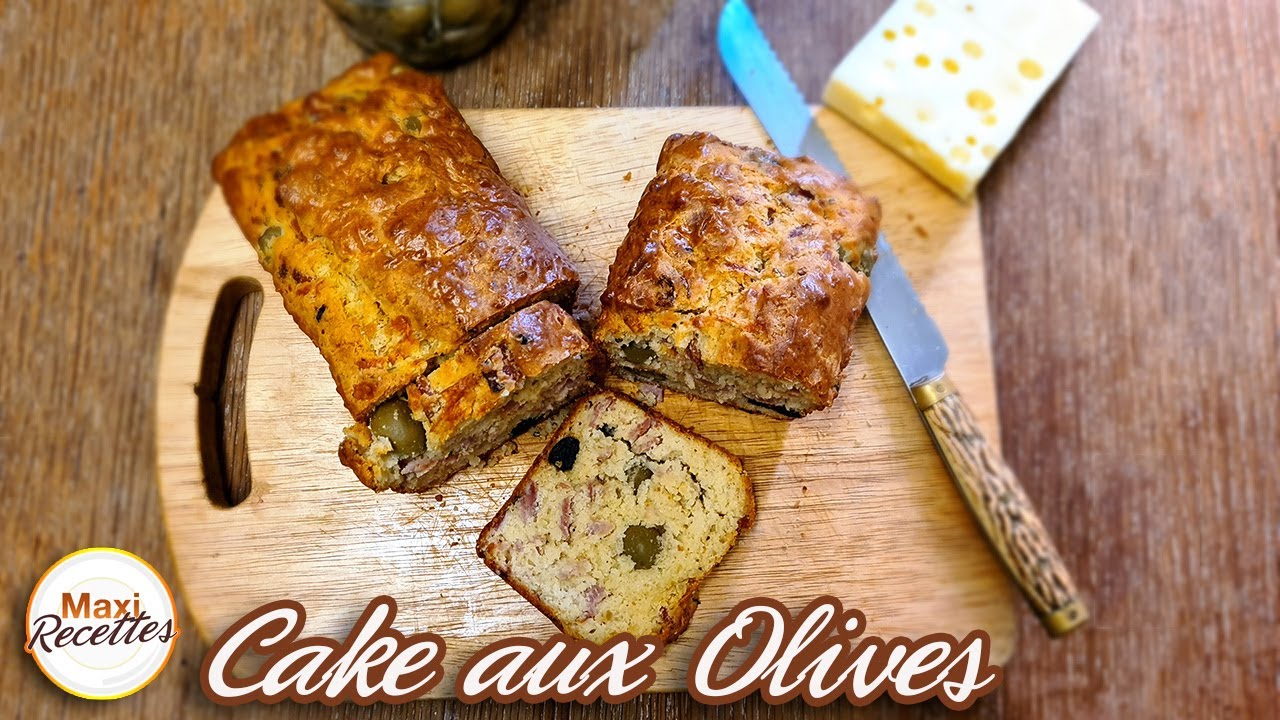Cake aux Olives, Jambon, Fromage - Recette Facile et Rapide